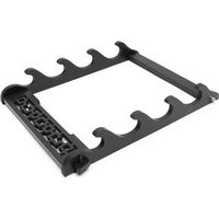 Support mural à 4 niveaux Samurai Katana Sword Stand Holder Hanger Bracket Rack Black Fir High Density Board LAVENTE