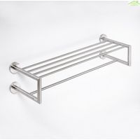 Etagère porte-serviettes avec double trapèze NEO 65x15,5x22,5 cm