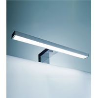 Lampada a led da 30 cm con involucro cromato