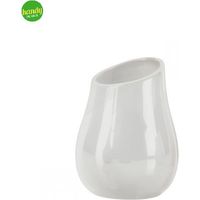 Porta spazzolino da appoggio Gedy serie azalea ø9,8cm bianco
