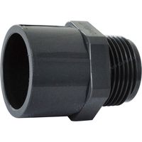 Raccord adhésif en PVC - 50 mm - Raccord en T - Raccord de jonction en PVC - 63/50 mm x 1" 1/2