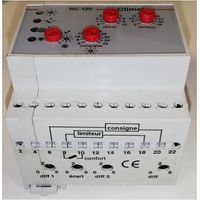 Régulateur de température 1 zone RC126 – Régulation chauffage constante – 3 commandes tout ou rien en cascade – Limitation 1 zone – Climel