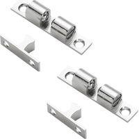 lot de 2 Kit de loquet polyvalent pour portes de meubles, Loquet à bille en cuivre, Quincaillerie pour portes de placards et d'armoires