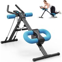 MERACH Ab Machine, Ab Workout Equipment, Adjustable Ab Trainer Machine for Abs Workout at Home Gym, Foldable, Knee Protection, Abdominal Trainer