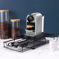 Porte Capsules - COOK CONCEPT - Tiroir - Compatible Nespresso - Noir