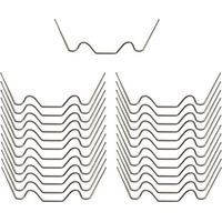 Clips de vitrage pour serre Modèle W - Acier inoxydable 304 - 100 pièces - Antirouille