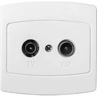 Schneider ALB74327 Presa TV/FM Alcyon con attacco a vite