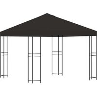 vidaXL Gazebo 3 x 3 m Anthracite Polyester and Steel 190 gsm