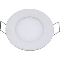 Plafonnier LED 3W 230V encastrable ultra fin teinte blanc chaud