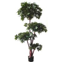 180cm Fire Retardant Lychee Ball Tree with 3774 Leaves and Natural Trunk