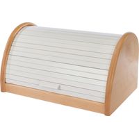 Zeller 20460 - Cassetta per Il Pane in Legno di faggio, 39 x 25 x 21 cm, Colore: Bianco