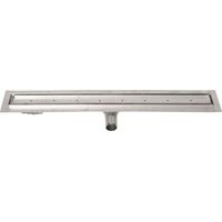 Gelco Manus - Canalina doccia in acciaio inox con griglia PIASTRA per piastrelle, 95x13x6 cm GMP85