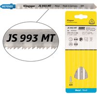 Klingspor JS 993 MT Stichsägeblätter, 132 x 8 x 1 mm Nutzlänge 110Bi-Metall, gefräst, geschränkt , 16-25 Zähne pro Zoll, SB-verpackt im Karton