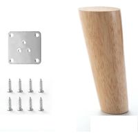 4Pcs Furniture Legs Stool Sofa Table Computer Desk Wooden Furniture Legs Tapered Feet Furniture Accessories Replacement Feet(53.812cm)
