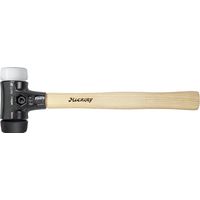 Wiha Schonhammer Safety mittelweich/sehr hart mit Hickory-Holzstiel, Rund-Schlagkopf 50, 360 mm (26659)