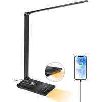 dirigéLampe de bureau à intensité variable.USBL'interface peut être utilisée au bureau/Recharge de smartphone dans la chambre