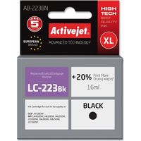 Encre Activejet AB-223BN (remplace Brother LC223Bk Supreme 16 ml noire)