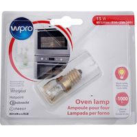 Ersatzteil - ORIGINALE Birnenformlampe 300°C / E14 / T22 / 15W / 220V - - WHIRLPOOL, ARISTON HOTPOINT, BRANDT, BAUKNECHT, DE DIETRICH, INDESIT, IKEA, SCHOLTES, IGNIS, LADEN, RADIOLA