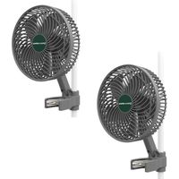 Mars Hydro – Ventilateur à pince 6'' pour tente de culture – Moteur EC 2100 RPM – Contrôle intelligent via application – Lot de 2