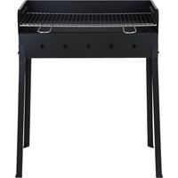 Barbecue à charbon en acier noir