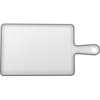 Tabla de cocina antideslizante Capri, 21 x 40,3 x 0,7 cm, color blanco/gris medio.
