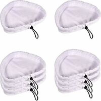 Balai vapeur, 8 lingettes en microfibre, lingettes de nettoyage vapeur en microfibre, pièces de rechange lavables