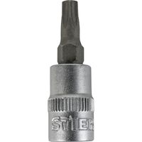 STIER Torx-Bit-Steckschlüsseleinsatz 1/4'', TX 8, Schraubendreher-Einsatz, Bit-Einsatz, Stecknuss
