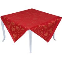 Preziosa Home Centrotavola Natale Ass. 100 x 100 Cm con Lurex No Stiro 1 Pz