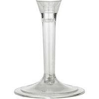 Brevetti WAF Stem Gambo per Flute H 7,9 Cm Plastica Policarbonato Trasparente 20 Pz