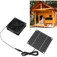 Conjunto de ventilador solar, extractor de aire de silicio monocristalino, 2200 rpm, con rejilla protectora para invernaderos.