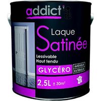 Peinture laque multicouche Satinée 2,5 L - Noir - ADD111388 - Addict
