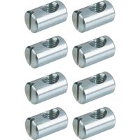 Cyclingcolors – 8x écrous cylindriques M6 – Acier pour assemblage meuble – Longueur 20mm – Connecteur pour lit bébé, berceau, table, chaise, armoire, étagère