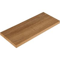 Mensola da Muro, Scaffale Legno, Mensola da Parete, Rovere Tabacco, 36x15,5x1,8 cm - Smart