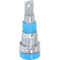 Lot de 10 fiches bananes de 4 mm, outils de connexion électrique haute performance et longue durée, bleues.
