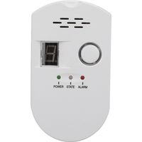 Détecteur de gaz numérique sensible pour gaz inflammable, alarme de canalisation AC100-240V avec prise UE