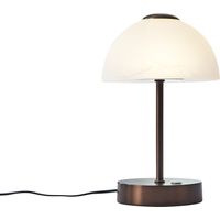QAZQA Design Table Lamp Dark Bronze Incl. LED Dimmable - Joya