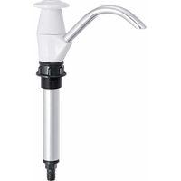 Trinkwasserpumpe, Handwasserpumpe, manuelle Presswasserpumpe, Wohnwagen-Spülbeckenpumpe, Doppelhub-Handpumpe für Campinganhänger, Ersatz-Pumpwerkzeug für Camping (Weiß)