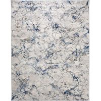 Tapis salon et chambre 80x150 crème et gris rectangle tissé motif abstrait EFAL-B