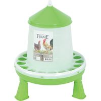 Mangeoire silo en plastique avec pieds, capacité 4 kg, basse cour - animallparadise