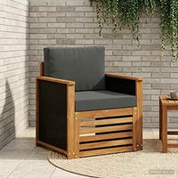 vidaXL Outdoor Middle Sofa Natural