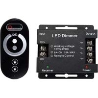Pair Kabelloser Touch-Dimmer für 12V-LED-Lampen – 12V DC mit Fernbedienung – 18A kabelloser Touch-Dimmer
