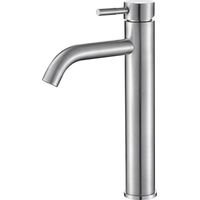 Grifo lavabo alto SLIGO acero cepillado