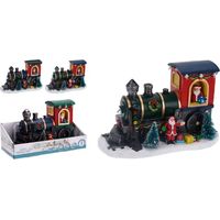 Locomotiva con Babbo Natale con LED, vari modelli
