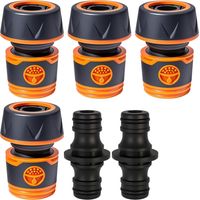 Raccord Tuyau - 19 mm - Système Connexion Rapide 3/4 Pouces - Pour Arrosage Jardin Agriculture - Lot de 4