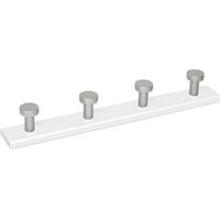 GRUCCIA IN LEGNO 4P CROMO B.BIANCO