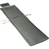 Cuscino per sdraio giardino grigio 198x53x5cm
