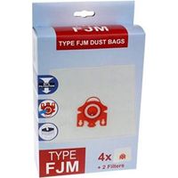 Lot de 4 pack de 4 sacs + 2 filtres FJM pour Aspirateur compatibles Miele serie S2 à S7 - 9917710