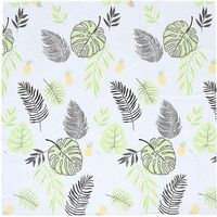 1 nappe à motifs de feuilles colorées