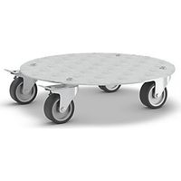 Soporte con ruedas para macetas de aluminio carga máx 100 kg