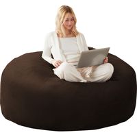 90 Sac de bean bag, fauteuil bean bag, canapé pour adultes, fauteuil de lecture doux et confortable, adapté pour chambre à coucher, balcons et autres lieux